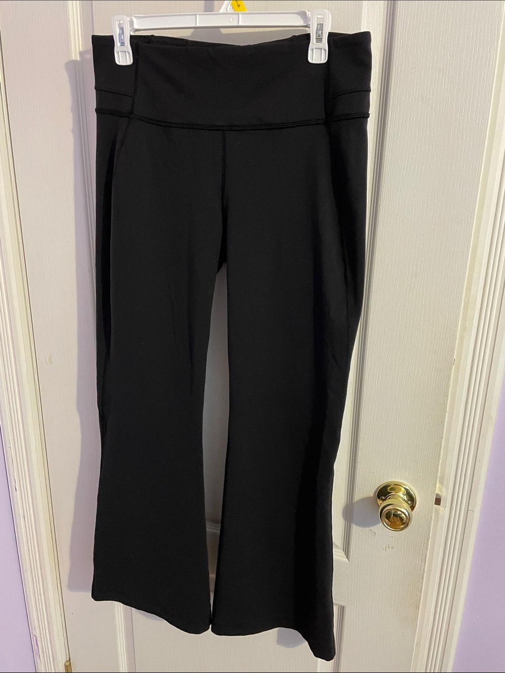 lululemon athletica Black Groove Boot-Cut Flare Yoga Pants